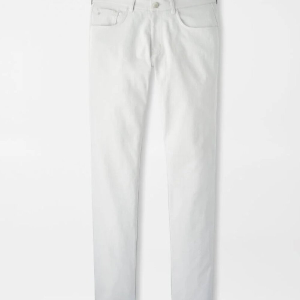 Peter Millar Performance Five Pocket Pants British Gray Stretch Golf Size 36